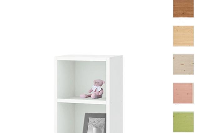 메종드보 전면 낮은 책장 2단 틈새 미니 책장 400 7colors