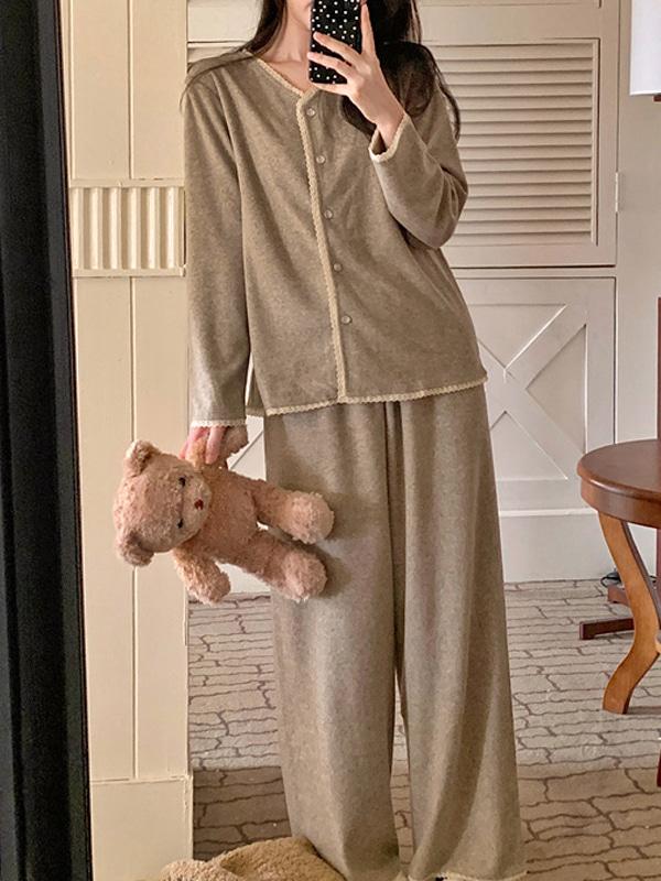 멜리스 긴팔 상하세트 파자마 잠옷