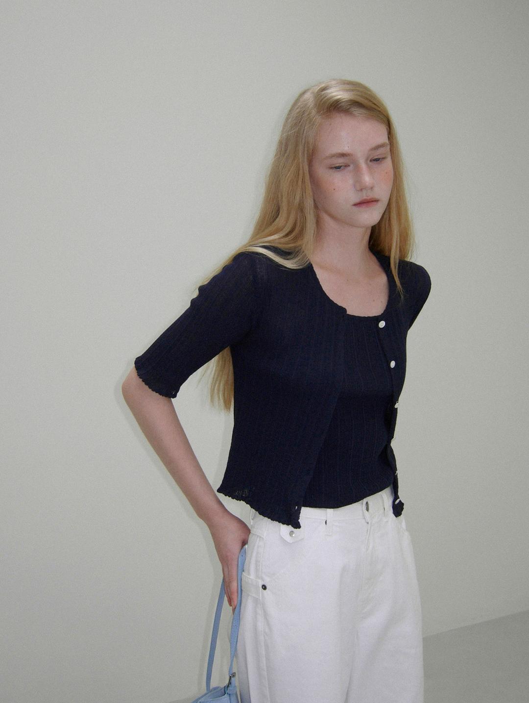 Ketie cardigan set - navy