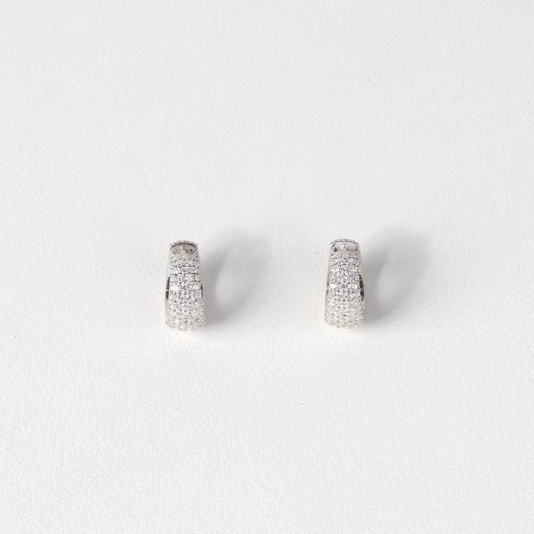 PAVE DONUT EARRING