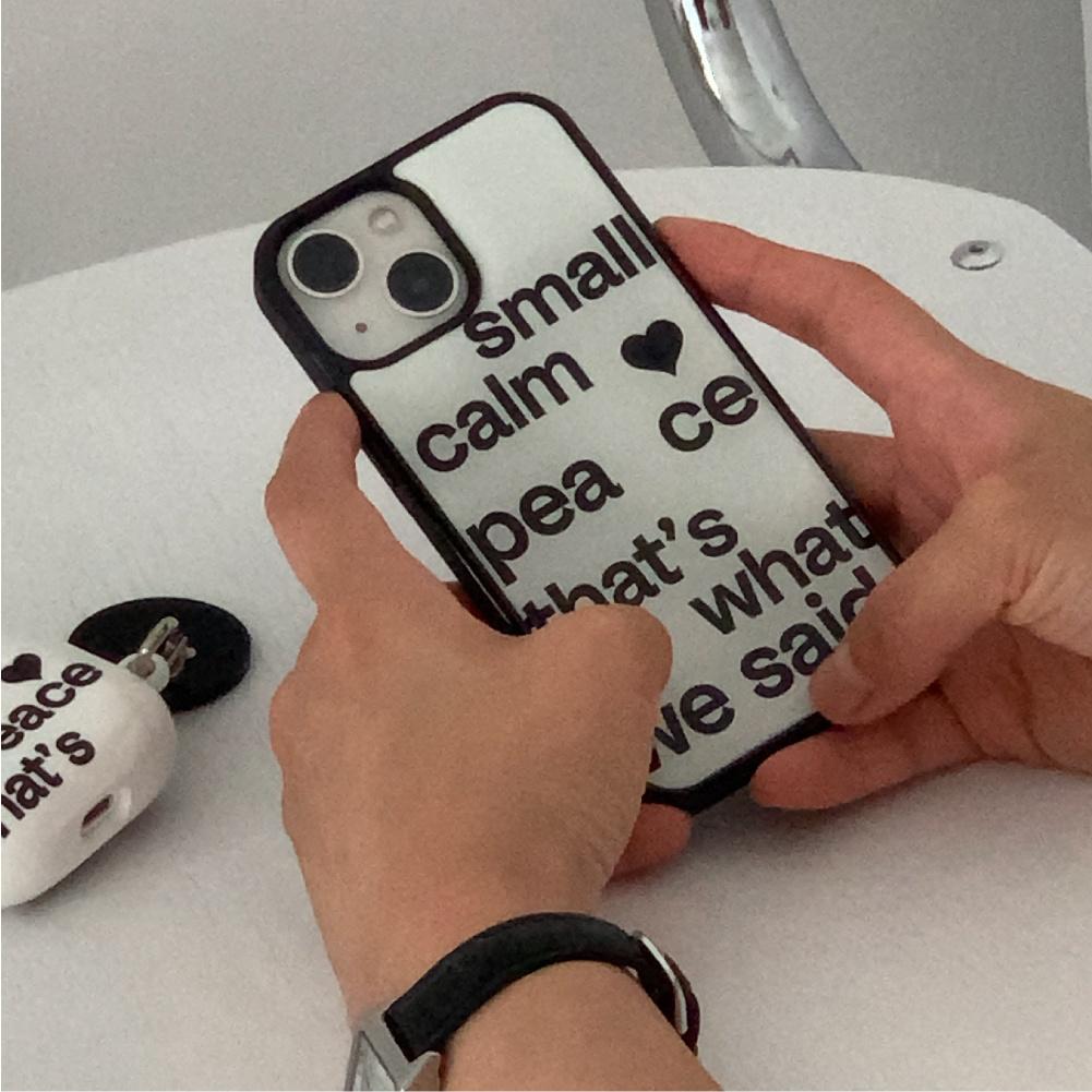 [29CM 단독]small heart epoxy case_cool white