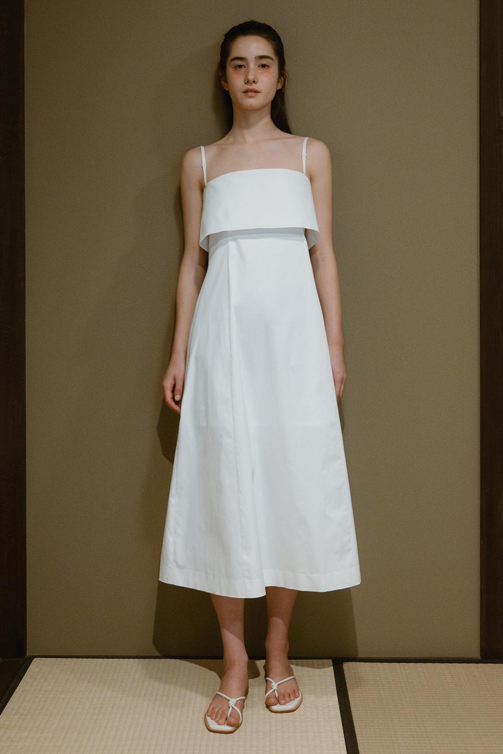 [6/9 예약배송] COTTON BUSTIER DRESS_TT3S611IV