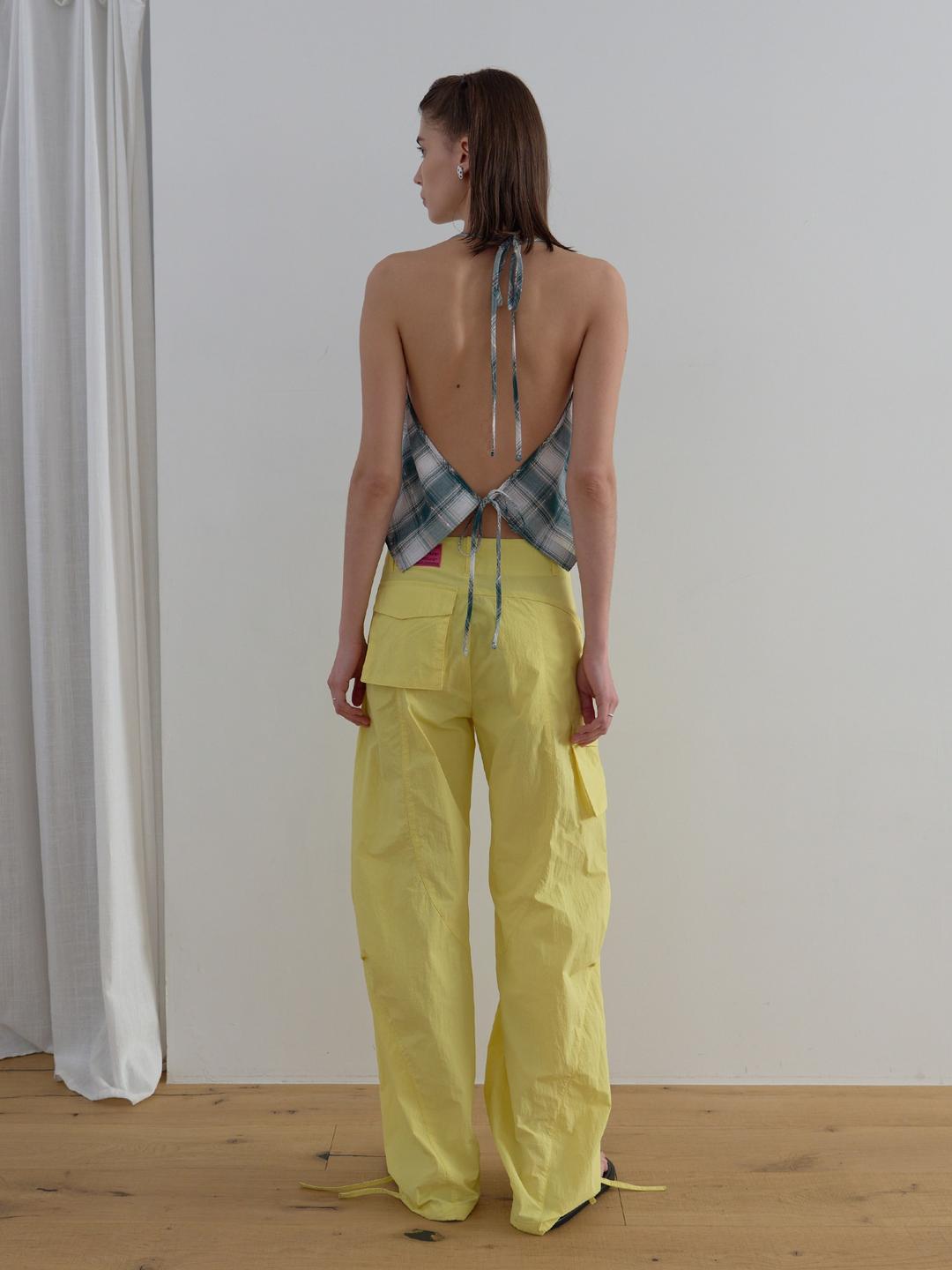 N.WIDE CARGO PANTS_YELLOW