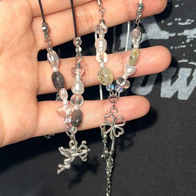 빈티지 팬던트 원석 목걸이 🍀