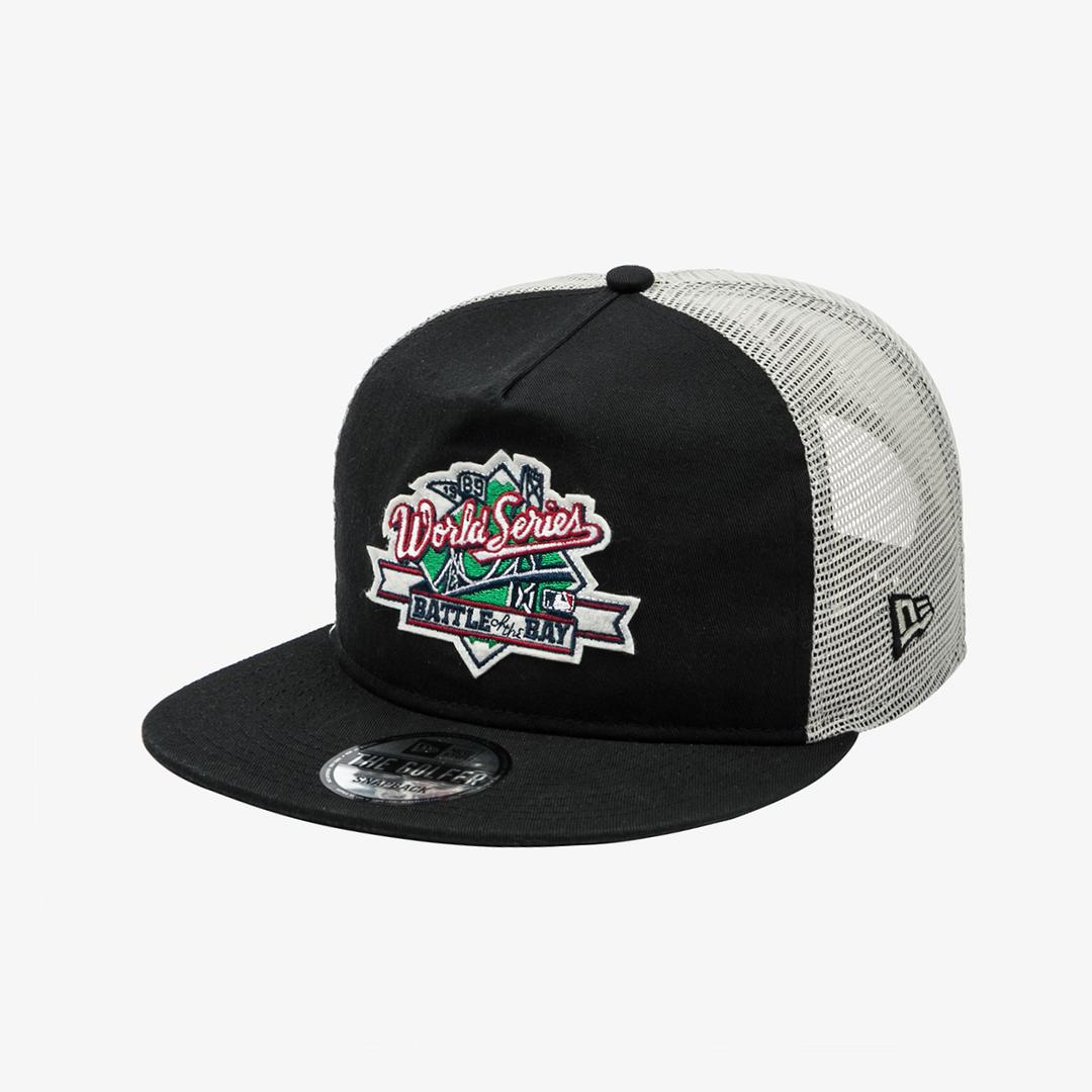 MLB 오클랜드 애슬레틱스 월드 시리즈 패치 골퍼 스냅백 블랙