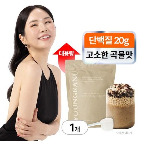 영라뉴 프로틴 핏 쉐이크 대용량 장영란 단백질 곡물흑임자맛 영란뉴, 630g, 1개 - WPI 분리유청 | 쿠팡