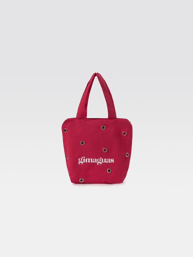 Gimaguas 기마구아스 아일렛 미니 토트백 레드 Mini Eyelets Tote Bag