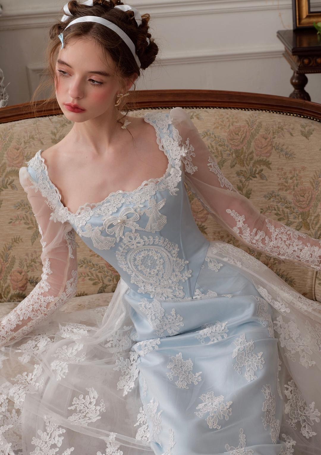 "Frozen" Corset Dress - In-stock / XS