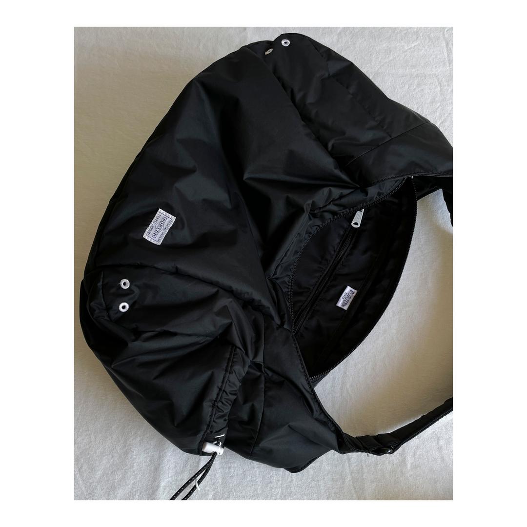 *rare PORTER GIRL - NYLON HOBO BAG (Black)