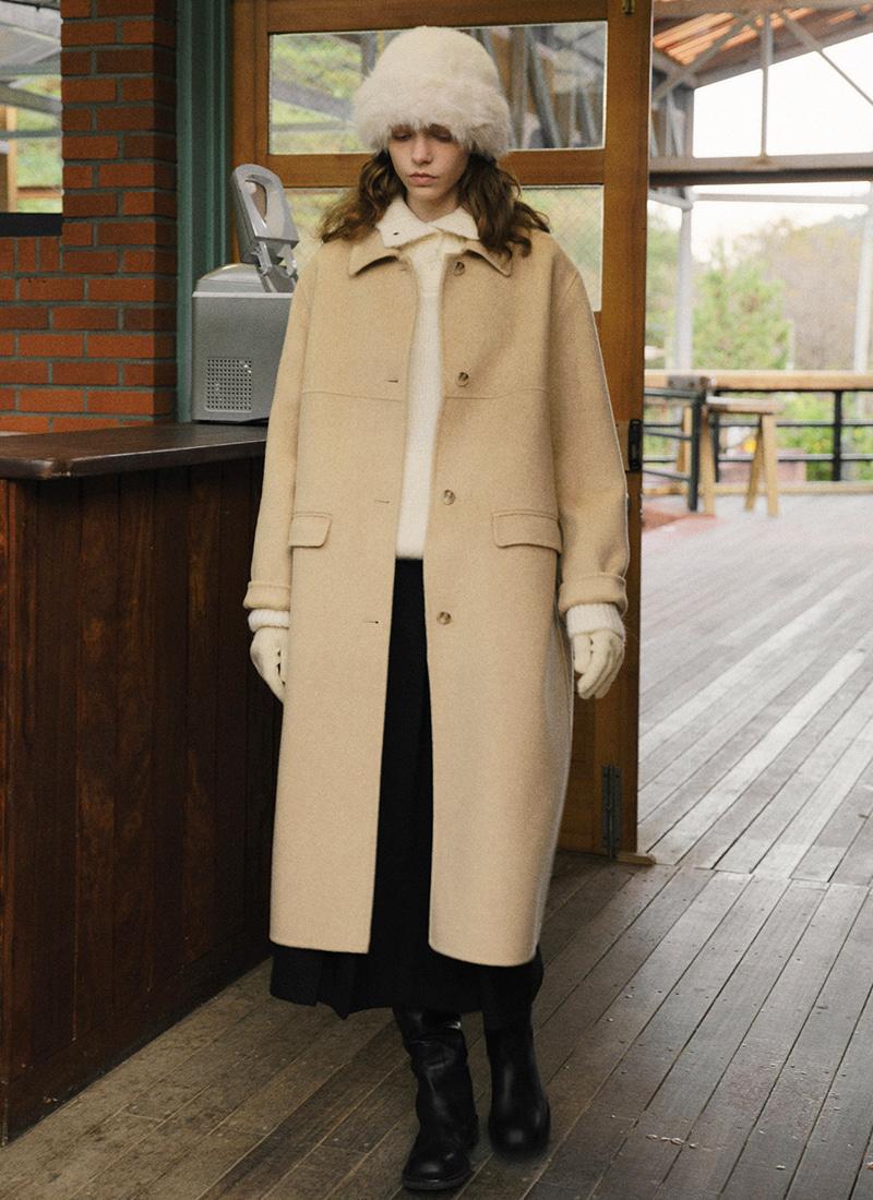 Merlot Handmade Coat (Light Beige)