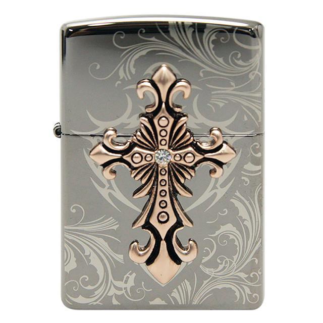 Antique Tribal Cross Emblem Black