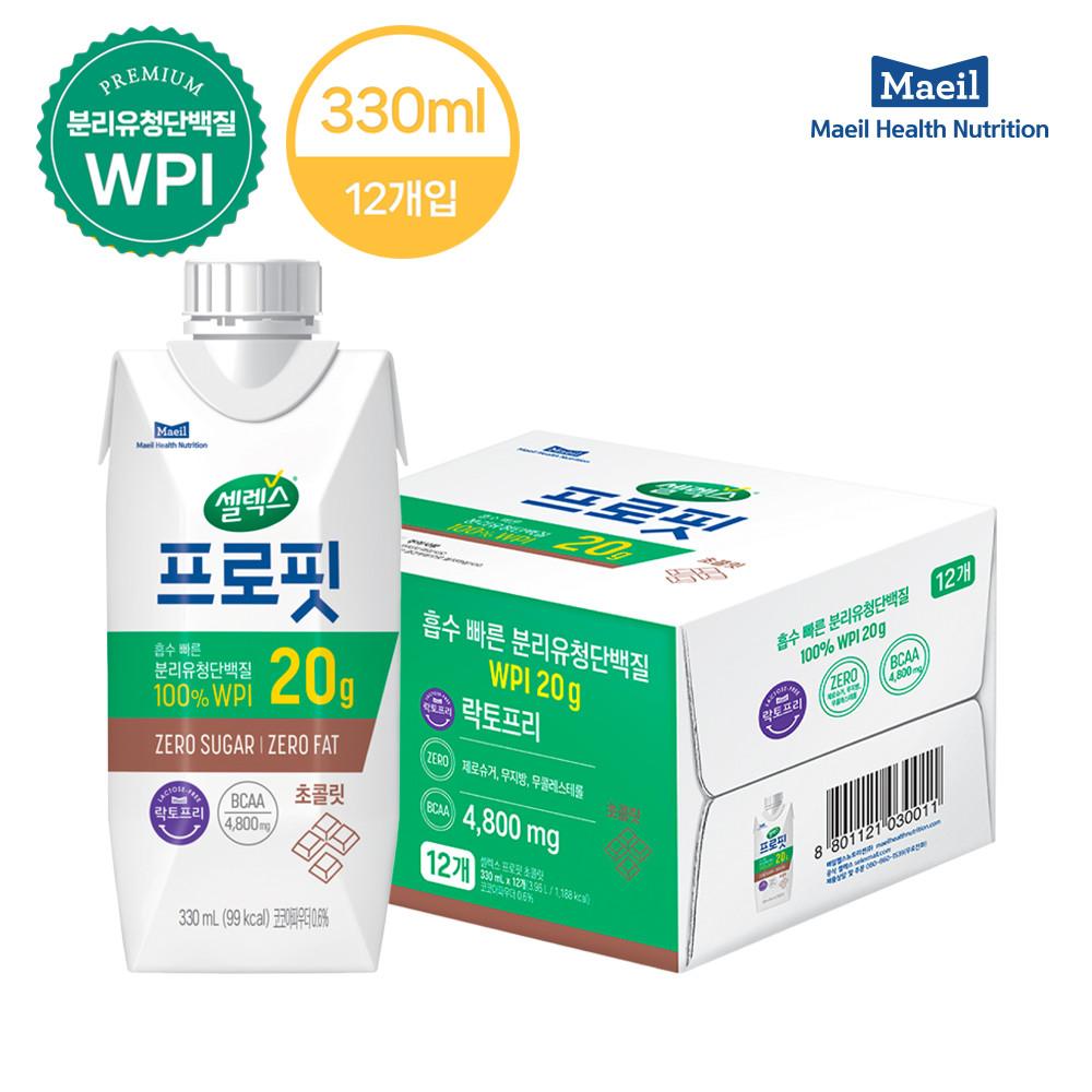 셀렉스 프로핏 초콜릿 드링크 1박스 [330ml x 12팩]