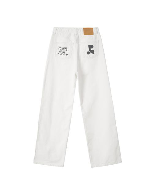 RR WIDE JEANS - WHITE