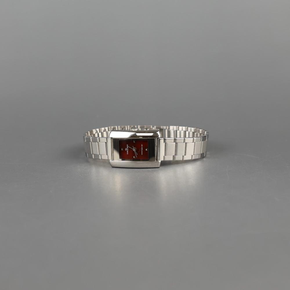 CHARLSLAMANT Square red metal watch