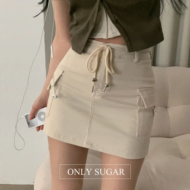 [단독진행] 와이키키 카고 포켓 미니스커트 - 3color