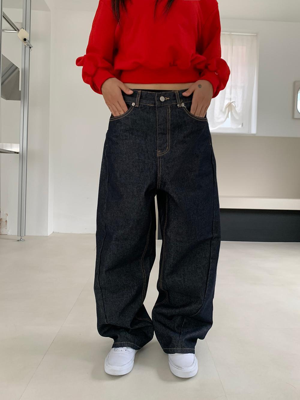 [MD pick!] (1 color) 논페이드 커브 와이드 데님팬츠 Non-faded Curve Wide Denim Pants