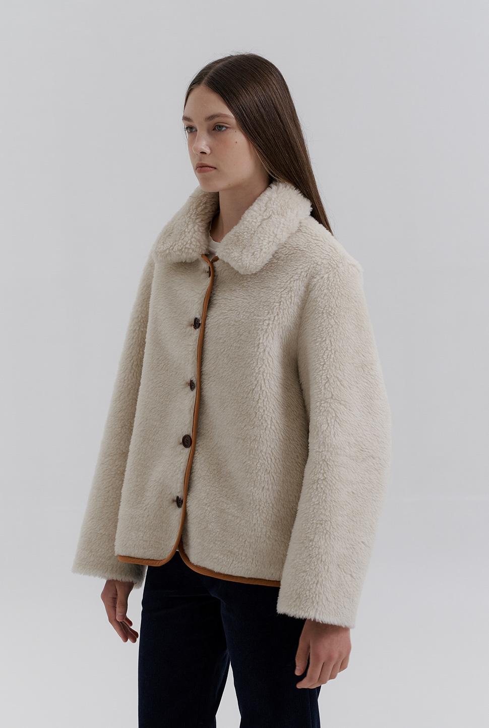 wool shearing reversible mustang-brown