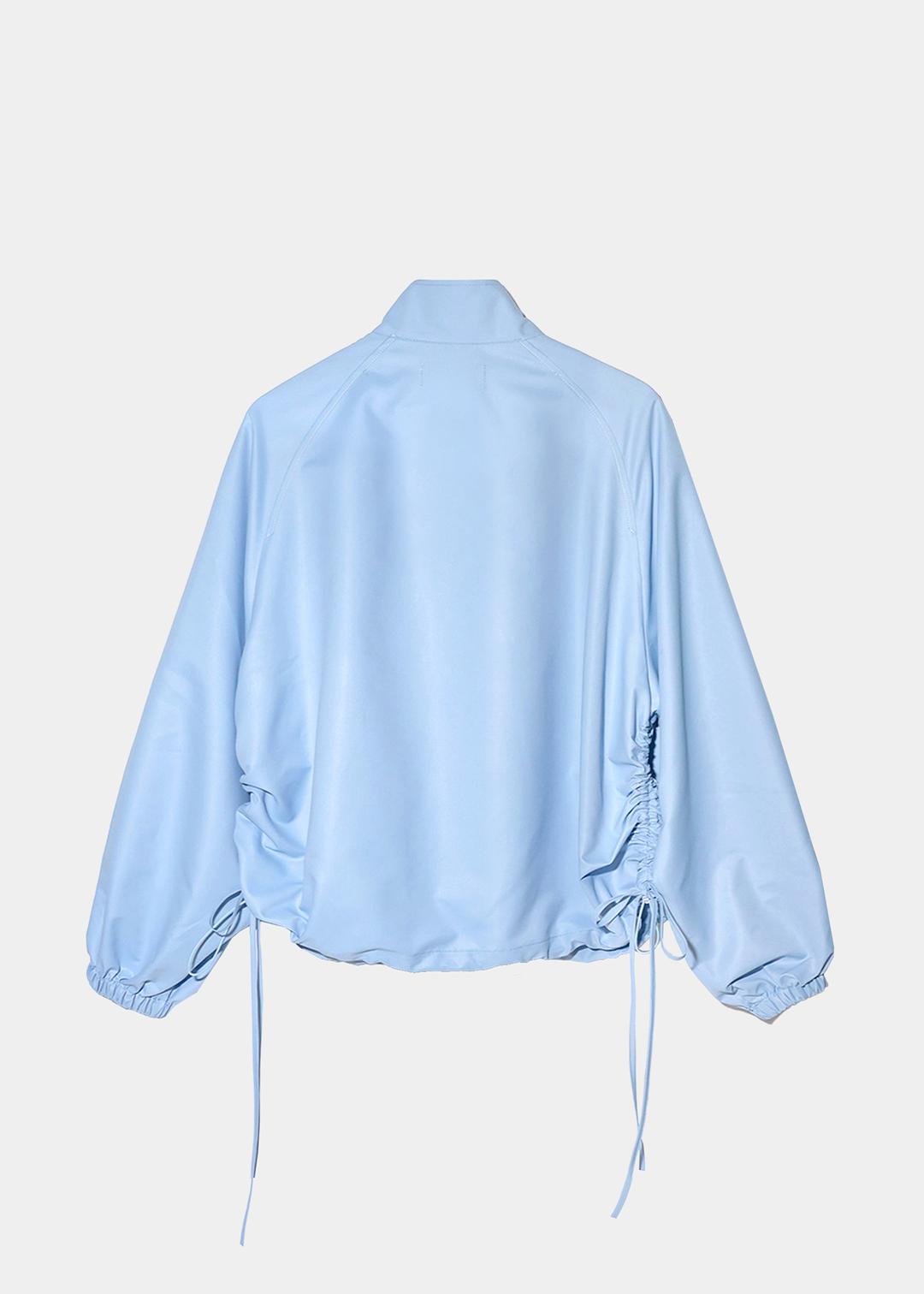 SHIRRING RIVET WINDBREAKER - BLUE