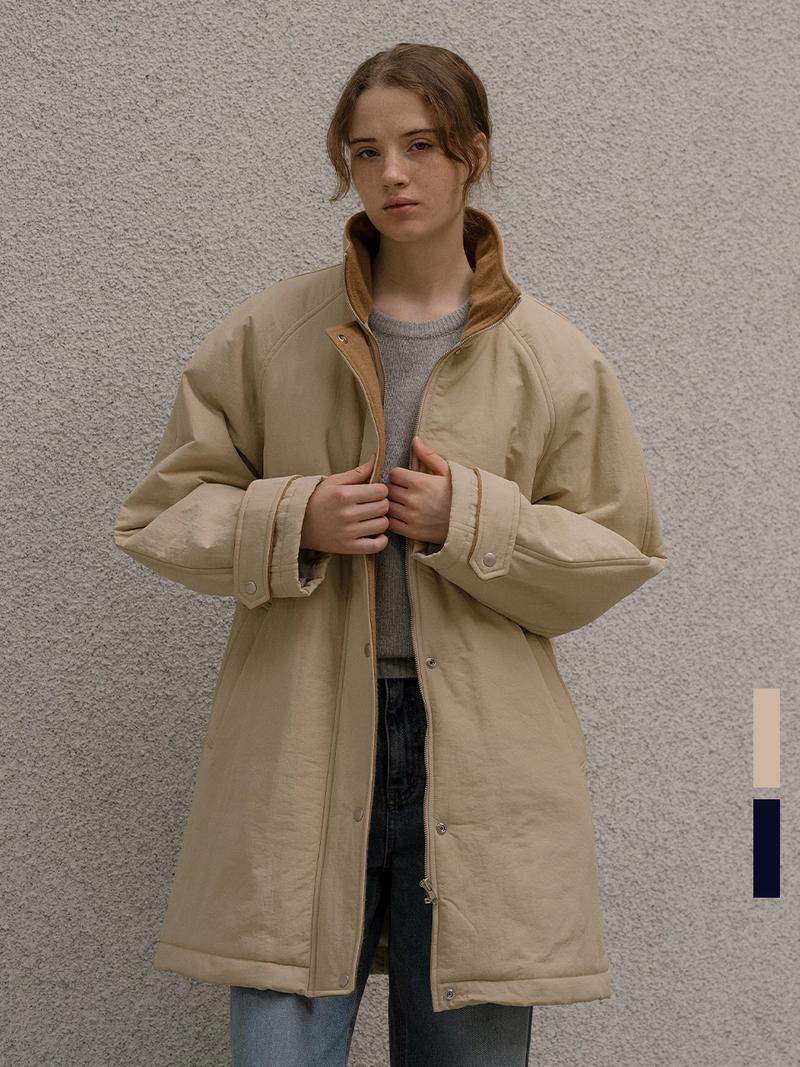 KNOWN BETTER - High-neck half puffer jacket [KNFW05JP05]_[2color]