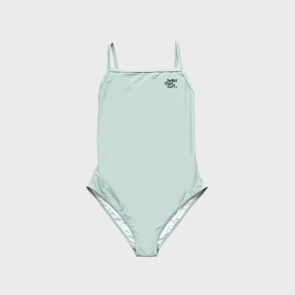 SWIM BASIC ONE-PIECE - OLIVE GREY
