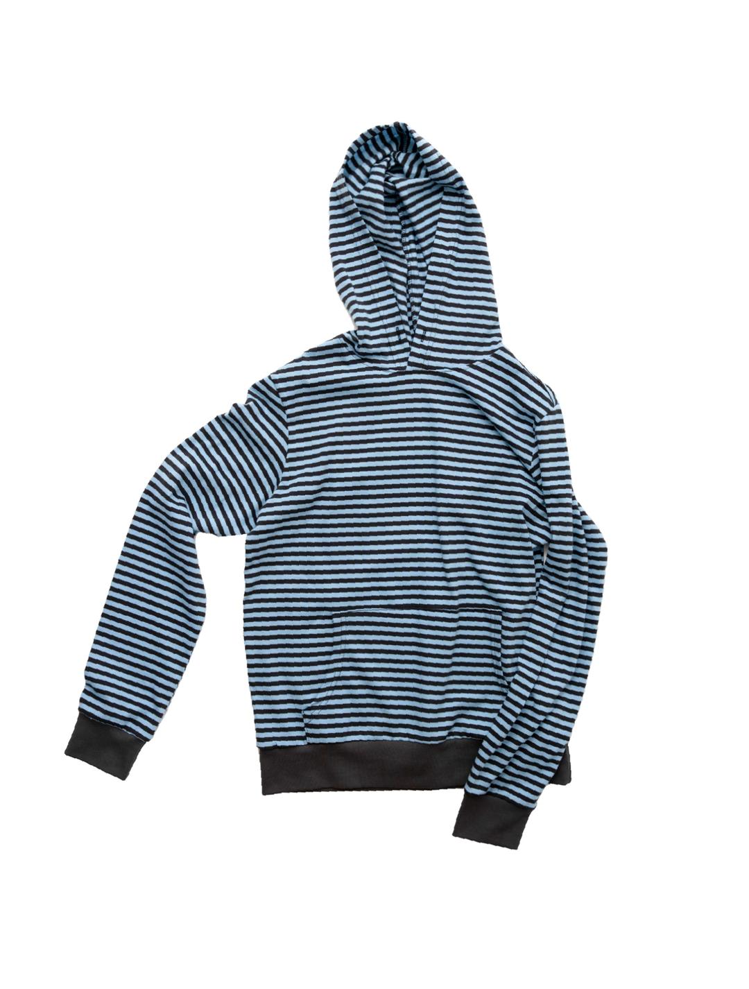 blue stripe hoodie