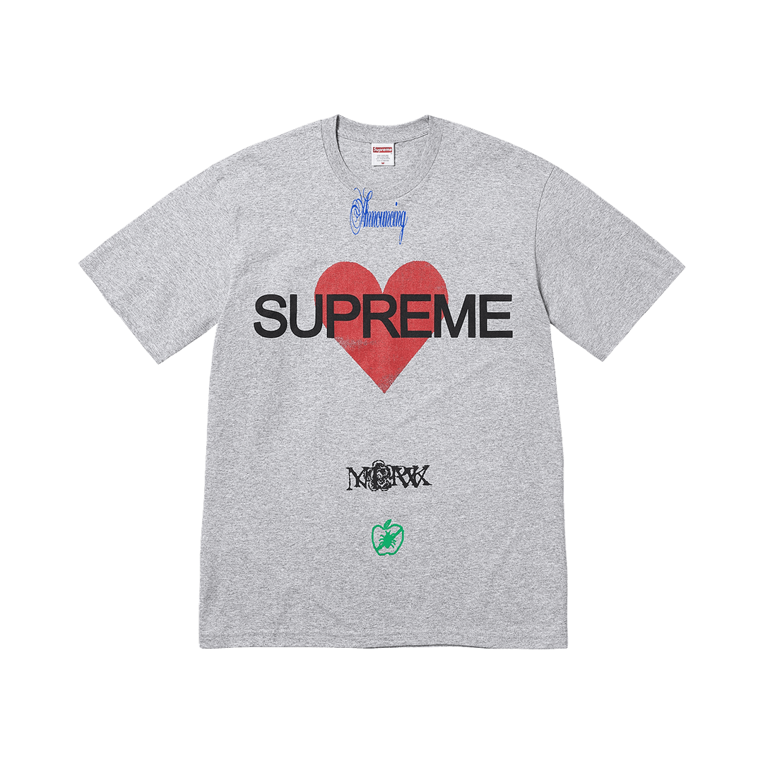 Supreme Announcing T-Shirt Heather Grey - 25SS
