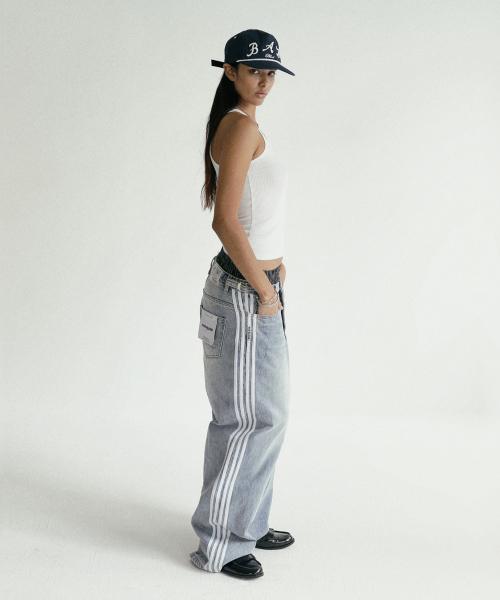 빌리 트랙 진 배기핏 - 블루