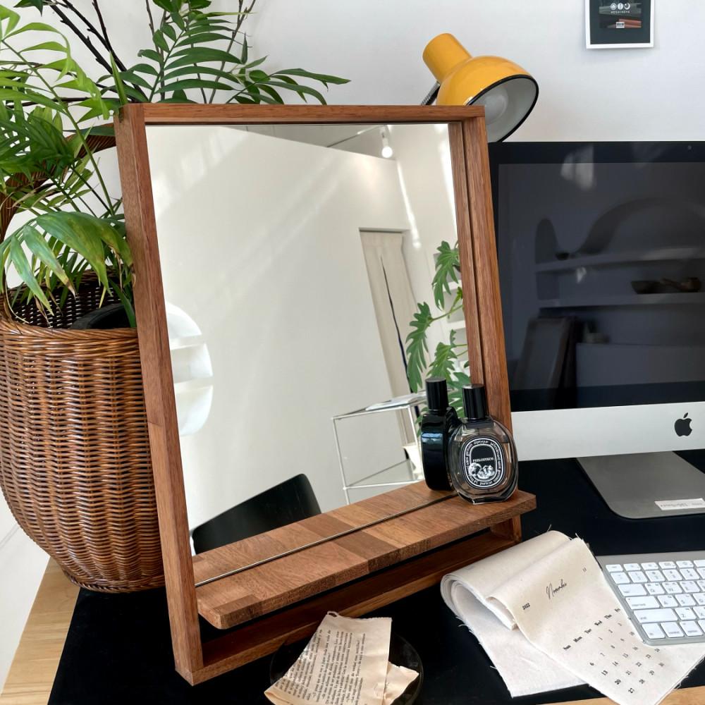 [당일배송] 원목 스퀘어 거울 (피피에프하우스) 화장대거울 탁상거울