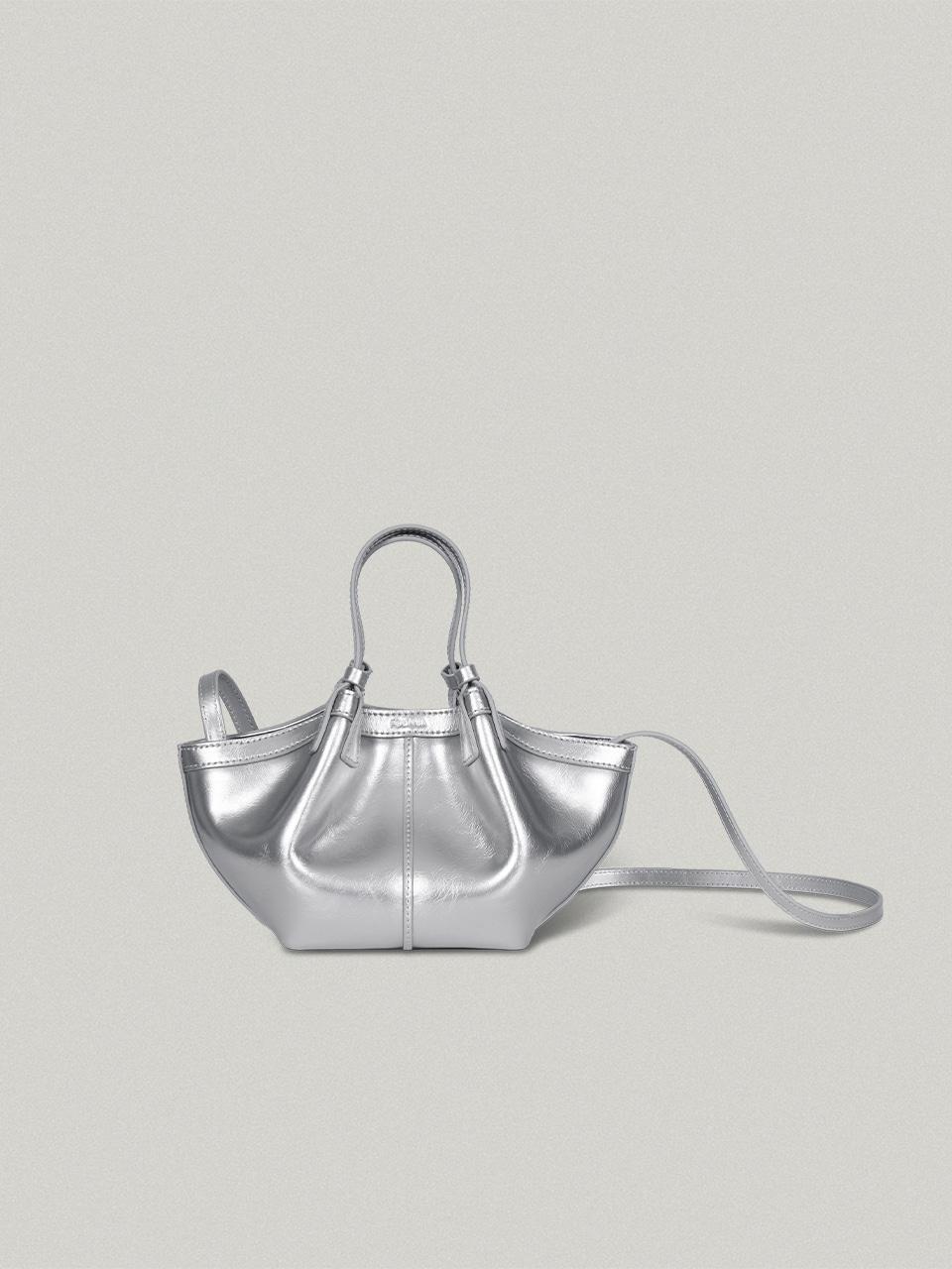 Petit Shell Bag Silver - crinkle쁘띠쉘백