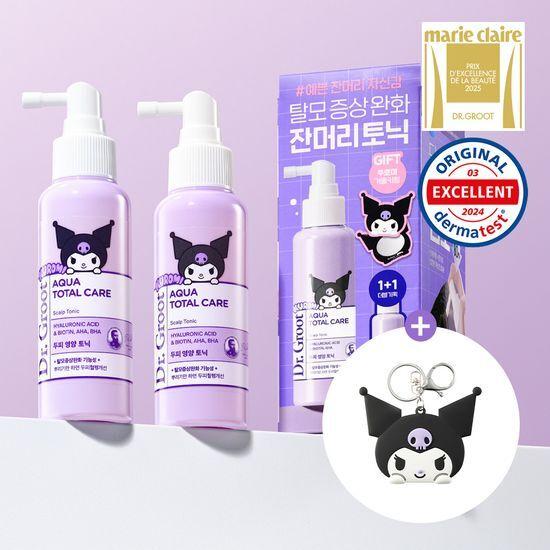 [4월 올영픽] 닥터그루트 아쿠아 두피 영양 토닉 100ml 더블 기획 (+쿠로미 거울 키링 추가증정)