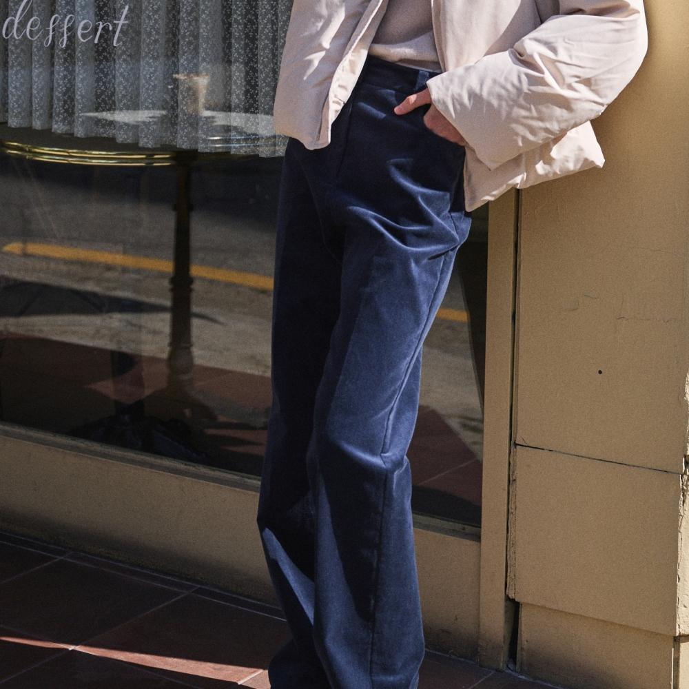 CORDUROY STRIAGHT PANTS_NAVY