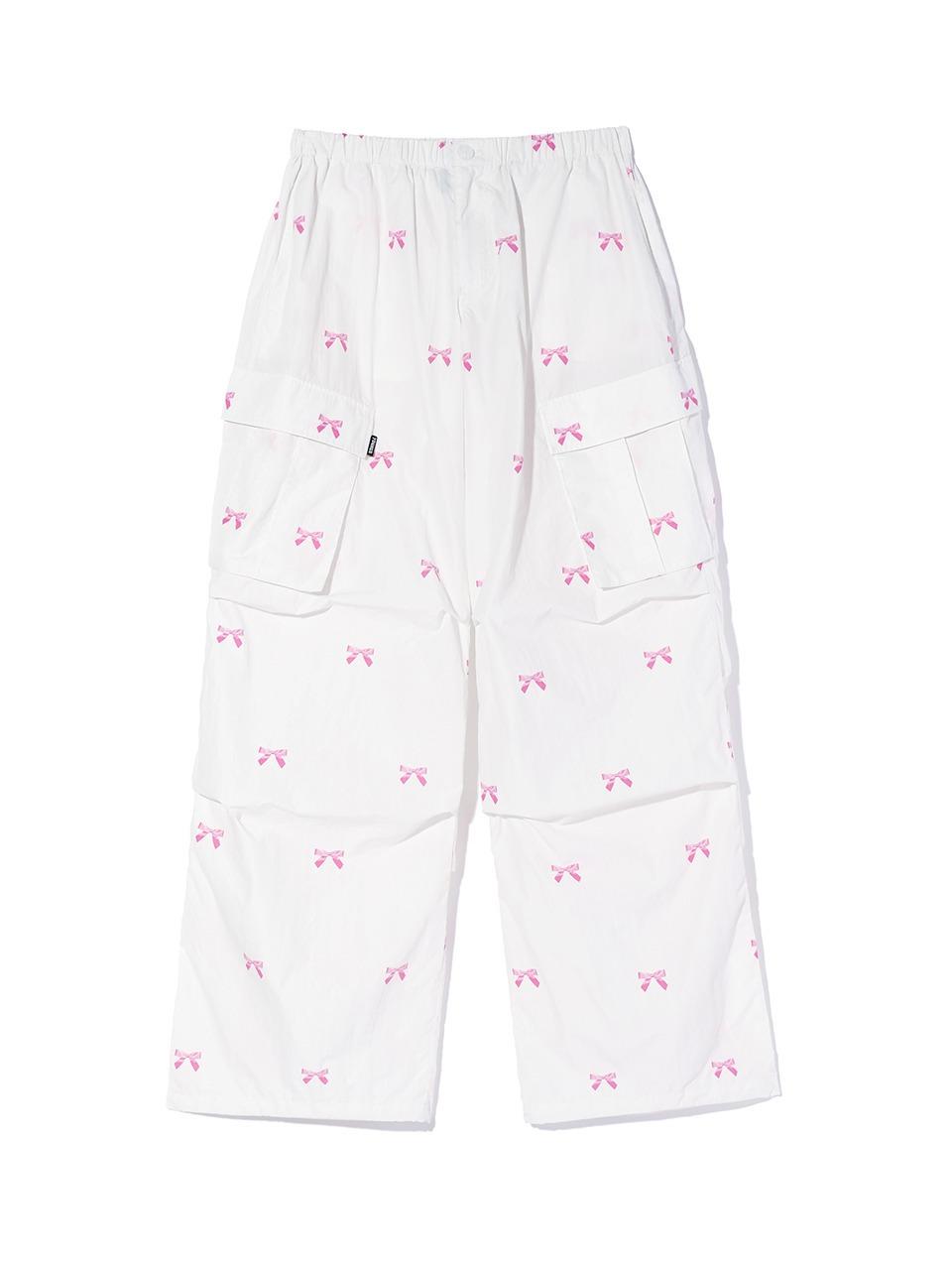 YOUHEE CARGO PANTS WHITE