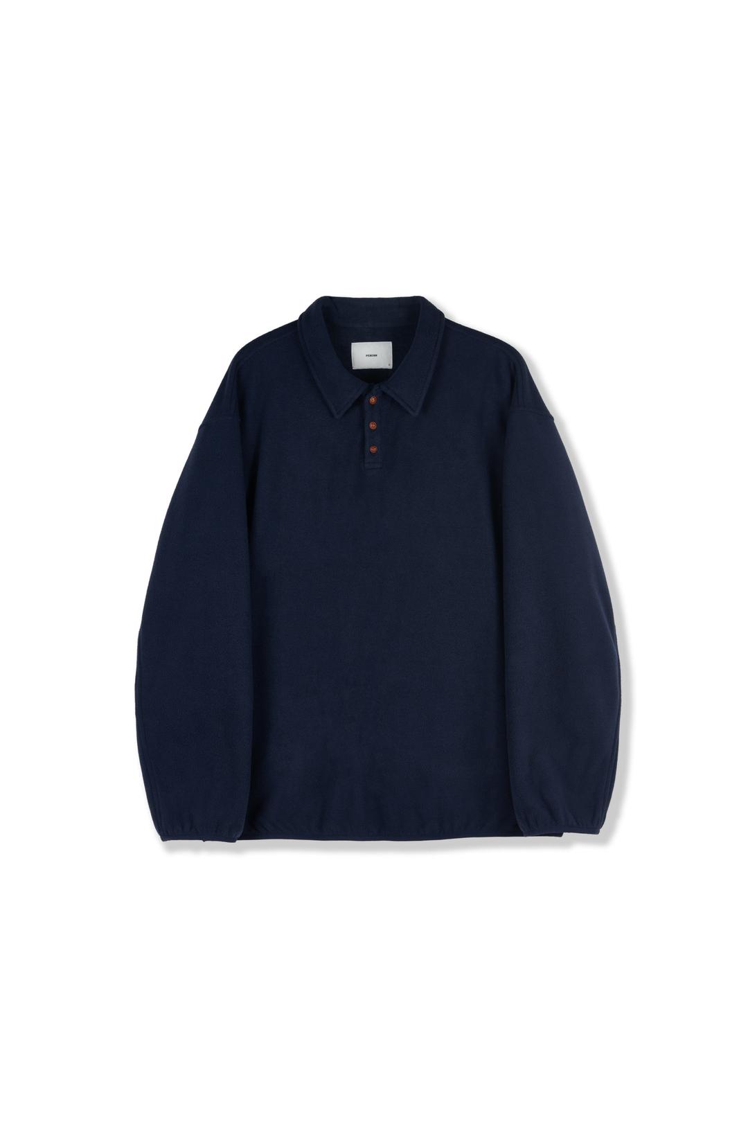 collar fleece_navy