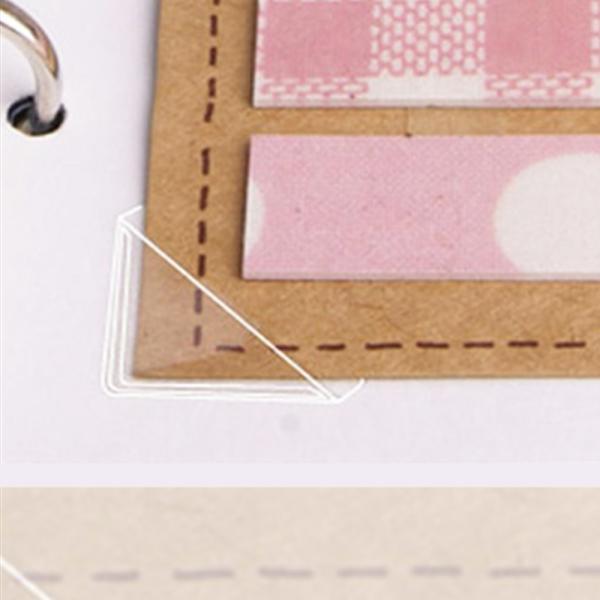 포스트 포켓 108매 소형 투명 스티커 코너 모서리