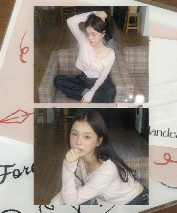 쇼퍼랜드 [MADE][자체제작][가을] 슈크레 어텀 아일렛 크롭 긴팔 가디건 (5color)