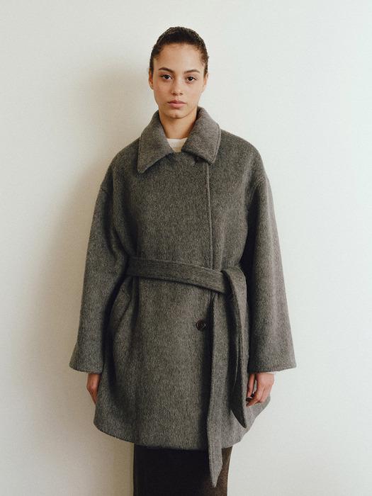 TVW CAMEL WOOL SINGLE HALF COAT_2COLORS