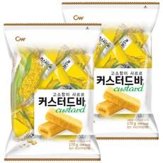 청우식품 커스터드바, 340g, 2개