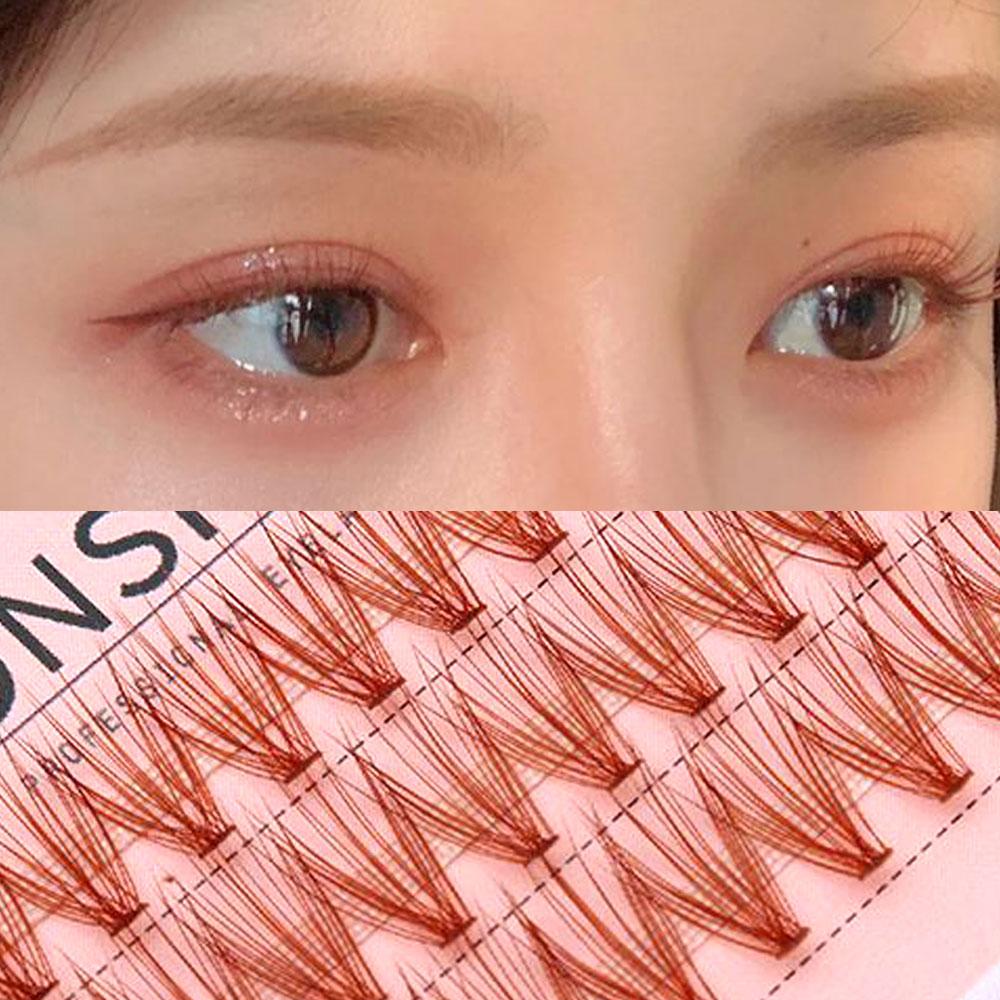 루즈루나 풍성한 가닥 속눈썹 자연스러운 셀프 속눈썹 부분 인조 아이돌 연예인 붙이는 눈썹