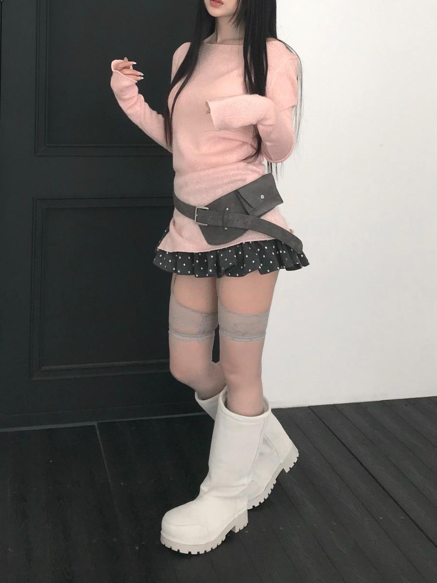 strawberry cutting knit