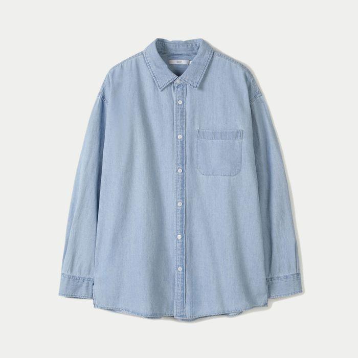 COMFORT DENIM SHIRTS SKY BLUE (247)