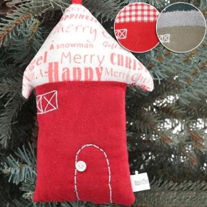 크리스마스 트리 장식 인형 오너먼트 하우스 15cm 2종 택1 성탄절 트리꾸미기 소품