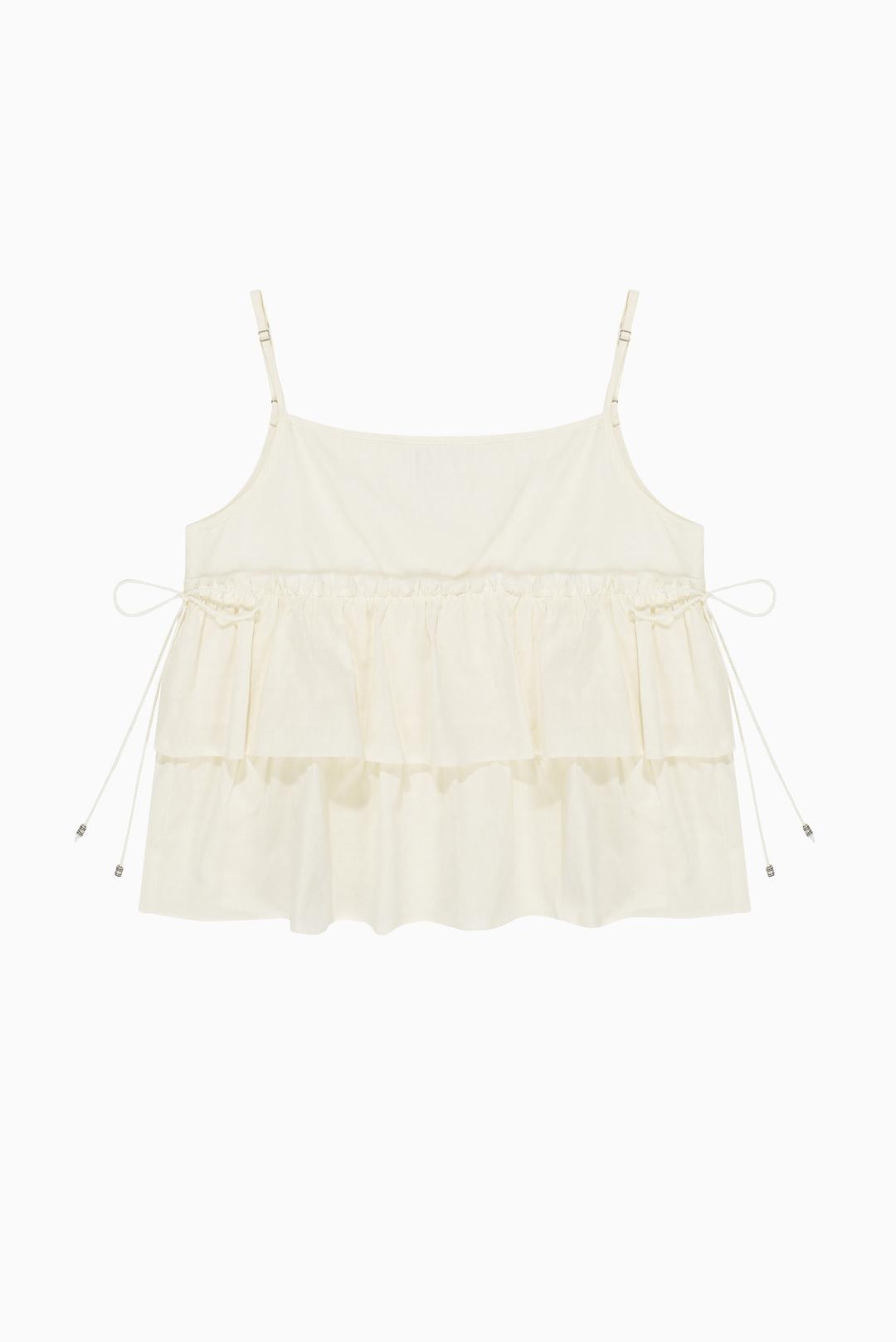 CUTTING CANCAN SLEEVELESS, IVORY