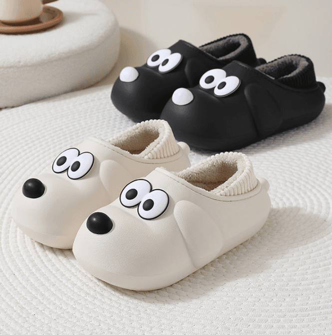 강아지털신 남여공용 남성털신 털신 여성털신 강아지슬리퍼 털슬리퍼 털실내화 커플털신 겨울털신 보온 방한화 따뜻 데일리 사무실 실외 실내 단체털슬리퍼