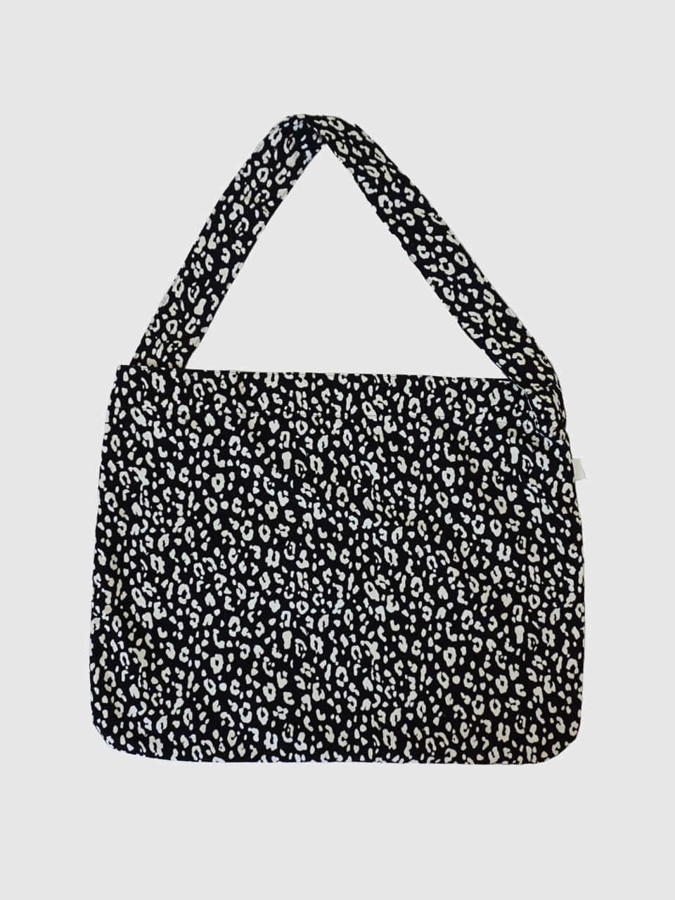 sppe leopard corduroy bag [black]