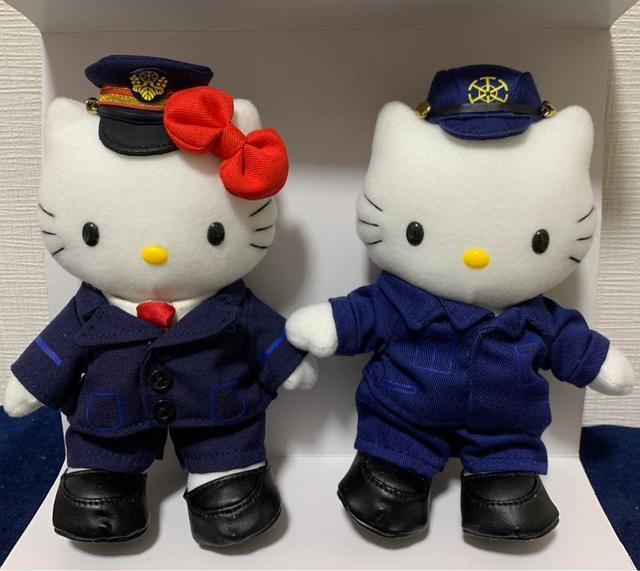 茨城限定 ご当地 ハローキティ 水戸黄門 ぬいぐるみ 2体セット 헬로키티 【茨城空港限定】ご当地ぬいぐるみ キティー水戸黄門