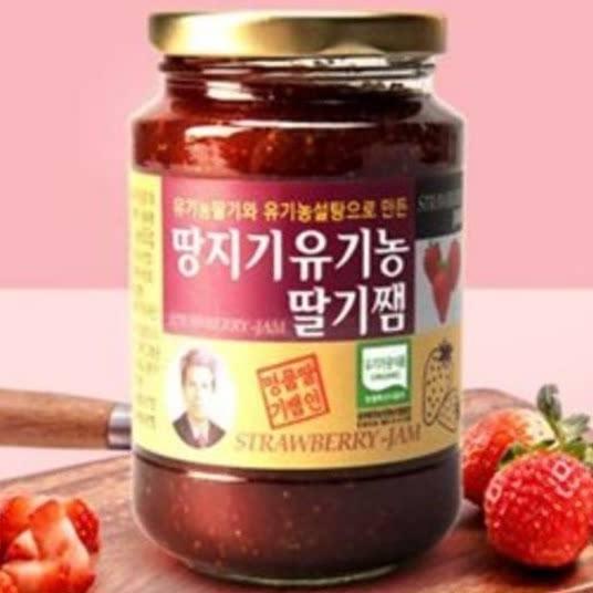 고령 딸기로 정직하게 만든 유기농 땅지기 딸기쨈 600g*1병