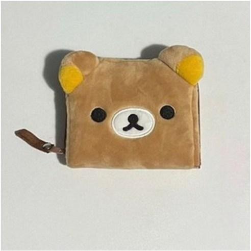 귀여운 리락쿠마 플러시 동전 지갑 반지갑 선물 추천, 동전 지갑