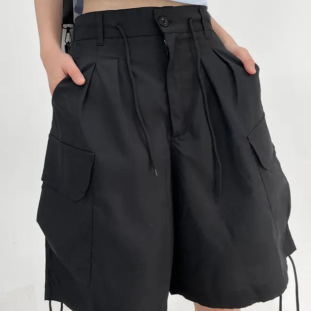 bank cargo wide half pants (2colors)