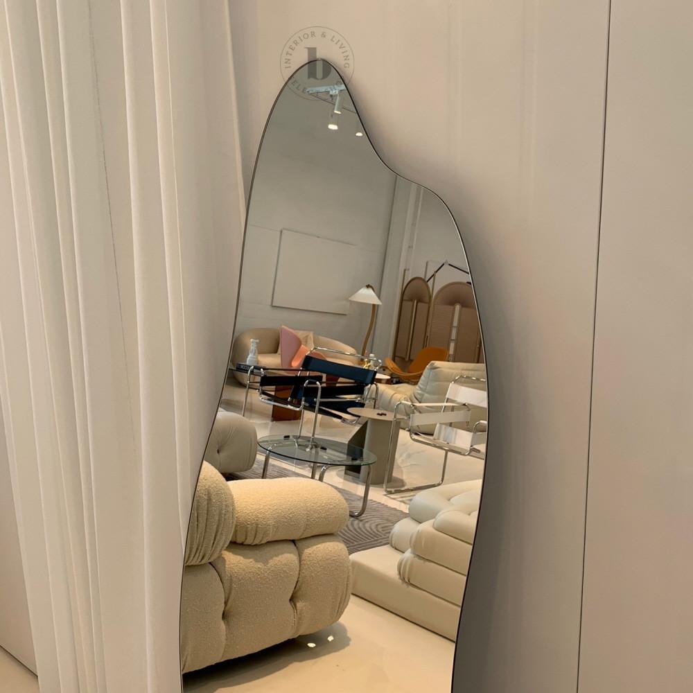 노프레임 전신거울 공룡알 초대형 아치형 인테리어 문걸이 경대 40x H80cm