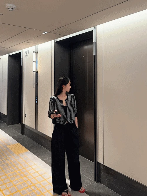 지미 린넨 여름 단가라 가디건 (2color)